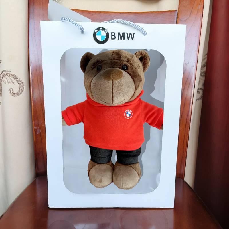 A rich bear plus a gift bag